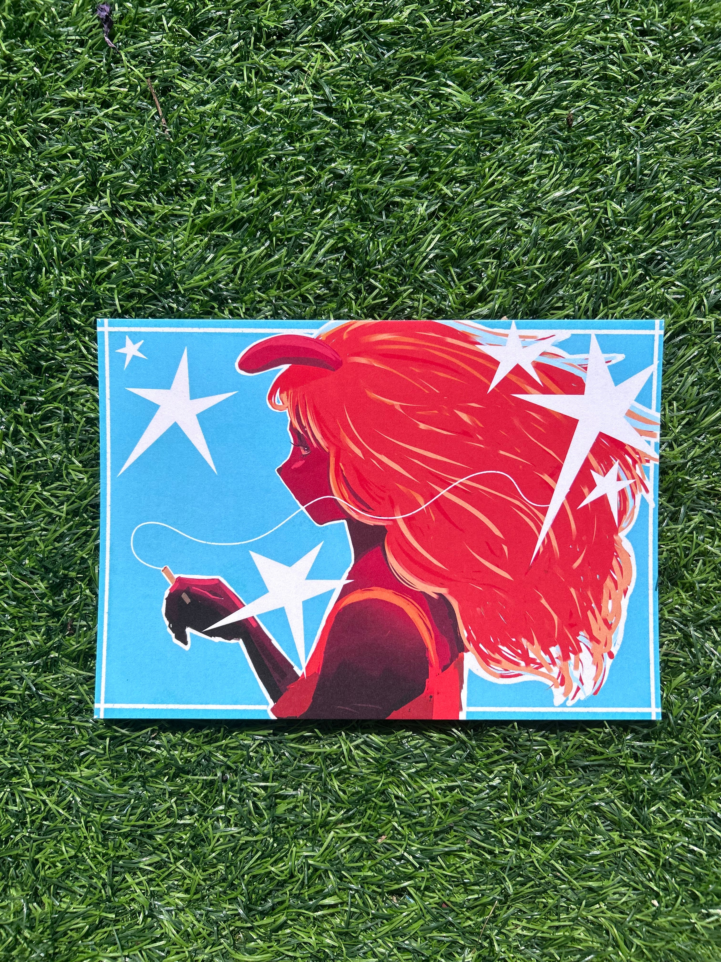 Smoking stars A5 Print